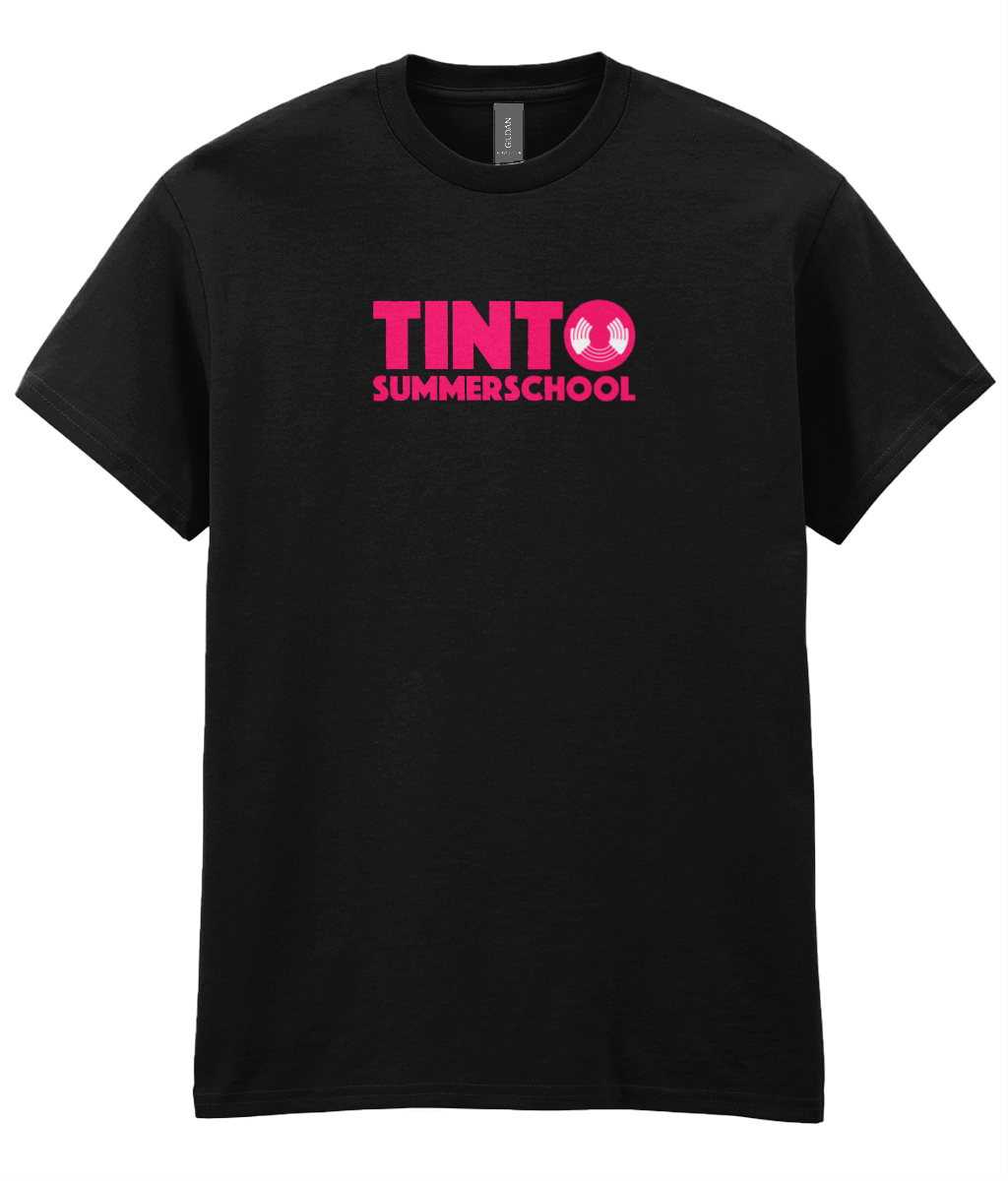 Tinto Summer School t-shirt - pink text logo - Image 3
