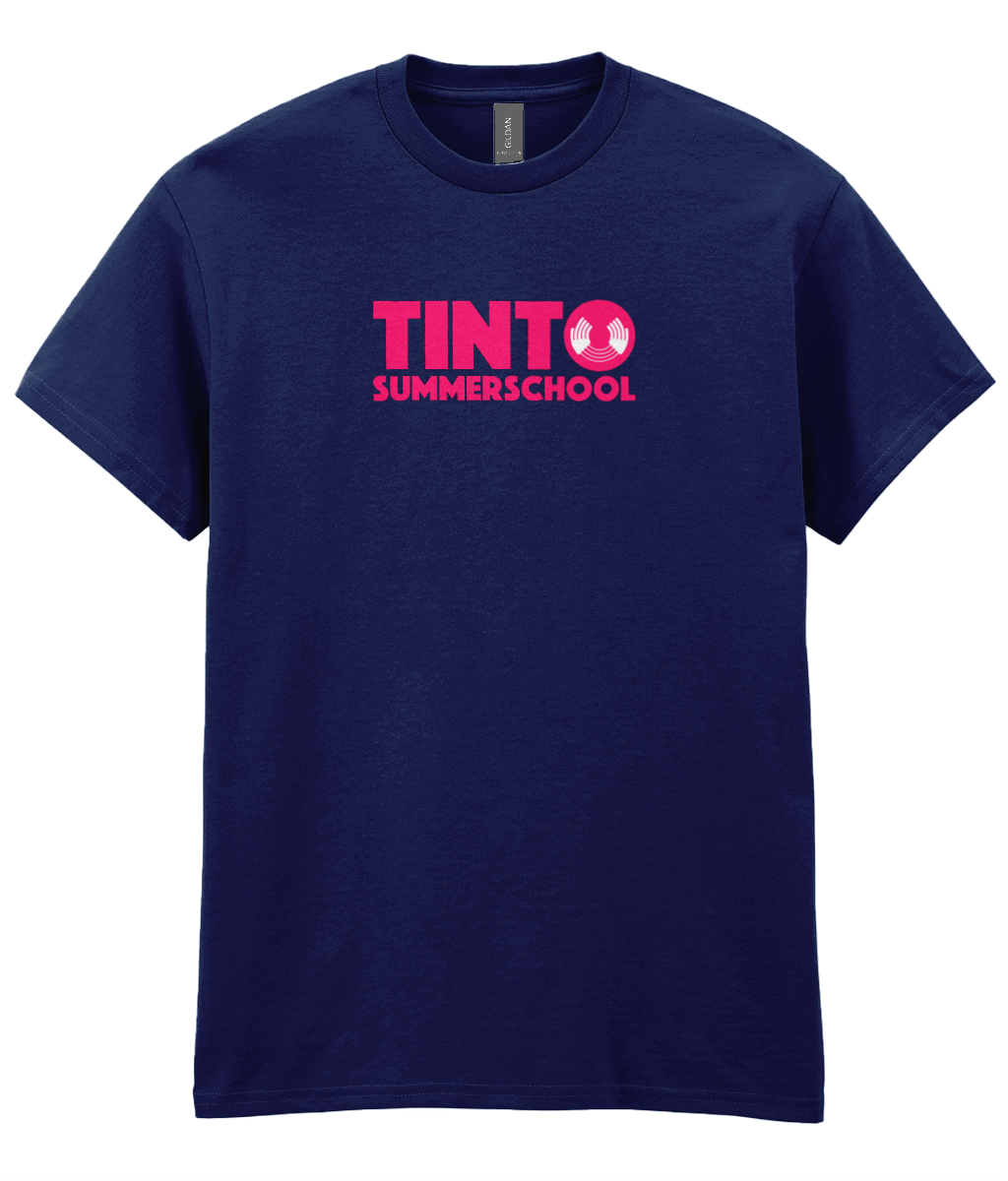 Tinto Summer School t-shirt - pink text logo - Image 2